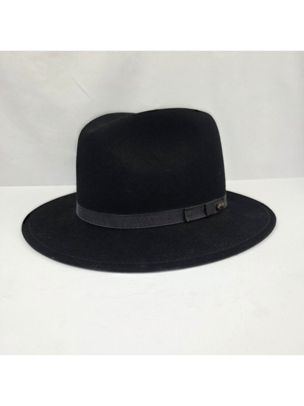 Country Gentleman Black Wool Wilton Fedora Hat Large